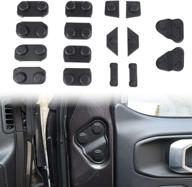 voodonala abs чёрная накладка на дверную винтовку - для jeep jl jlu gladiator jt 2018-2020 гг. - 16 шт. логотип