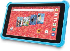 img 1 attached to 📱 Venturer Small Wonder 7&#34; Android Kids Tablet with Disney Books, Bumper Case &amp; Google Play, 16GB Storage &amp; 2GB RAM Dual-Band WiFi (Blue)