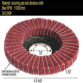 img 3 attached to 🔧 Высококачественная нейлоновая полировальная и чистящая шлифовальная машина: премиальные абразивные и отделочные изделия