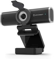 🎥 amcrest awc195-b: 1080p webcam with mic for desktop - hd usb web camera with privacy cover, wide angle lens & superior low light performance logo
