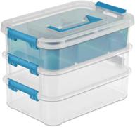 sterilite stackable &amp; portable storage box, 10-5/8-inch logo