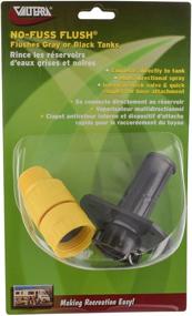 img 1 attached to Valterra A70 No-Fuss Flush with Check Valve: Effortless RV Tank Cleaning Solution in Vibrant Yellow