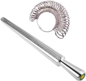 img 4 attached to 📏 Essential Ring Mandrel Sizer Set - 27-Piece Metal Ring Sizer Gauge for Accurate Finger Sizing - Jewelry Tool Kit