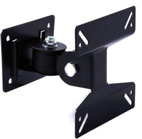 img 4 attached to 📺 Universal Slim Tilt & Swivel Full Motion TV Wall Mount Bracket for 10-25 Inch Screen TVs - VESA 75x75mm 100x100mm, 35Lbs Weight Capacity