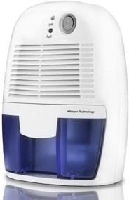 img 4 attached to Addwin Mini Dehumidifier: Portable & Ultra Quiet 1200 Cubic Feet Dehumidifier for Small Spaces - Basement, Bedroom, Bathroom, Baby Room, Garage, Caravan, Home. 17oz Water Tank.