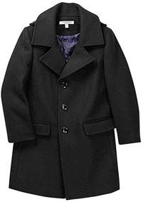 img 2 attached to 🧥 Isaac Mizrahi CT1013 Double-Breasted Overcoat for Boys' Jackets & Coats