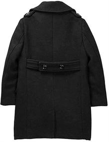 img 1 attached to 🧥 Isaac Mizrahi CT1013 Double-Breasted Overcoat for Boys' Jackets & Coats