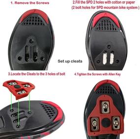 img 1 attached to Premium Men's Road Bike Shoes with Look Delta Cleat: Ideal for Peloton Indoor Cycling and Road Pedals