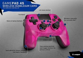 img 3 attached to 🐍 Snakebyte Gamepad S Wireless PS4 Controller - Bubblegum Camo: Perfect for PlayStation 4 Gaming