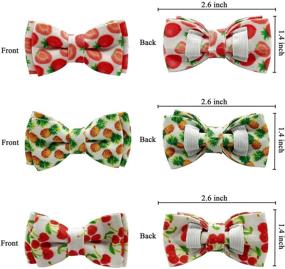 img 1 attached to 🐱 IVIA PET Cat Collar Breakaway with Cute Bow Tie Bell/Kitten Collar Fruit Pattern with Removable Bowtie for Kitten Cat Small Dog Pets (Adjustable 7.5-11 Inch) - Trendy and Functional Pet Collar for Cats and Small Dogs