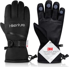 img 4 attached to Hikenture Mens Ski Gloves Thinsulate