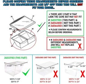 img 2 attached to 🧊 Frigidaire Refrigerator Crisper Bin 240337103 - Lifetime Appliance Replacement