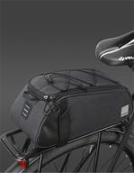 🚲 sahoo gray-black cycling rear seat rack bag pack pannier carrier shoulder bag logo