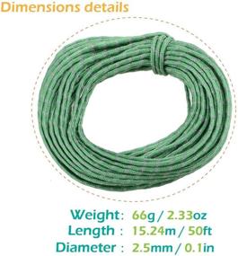 img 3 attached to Enhance Safety and Visibility with TRIWONDER Reflective Nylon Paracord - 50 Feet of High-Quality Tent Guyline Rope for Outdoor Adventures and Camping