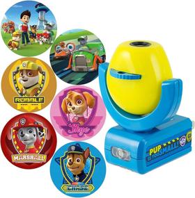 img 4 attached to Projectables Paw Patrol Night Light - 6-Image LED Plug-In, Yellow/Blue, Light Sensor, Auto On/Off, Projects Nickelodeon Paw Patrol Images on Wall/Ceiling