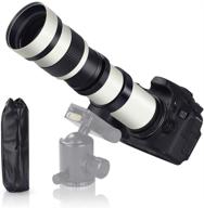 tycka 420-800mm f/8.3 dslr camera lens: ultra-telephoto manual zoom for shooting the moon and birds - telescope slr lens (canon t-mount) for eos rebel t3-t7i, sl1, sl2, 5d-7d, 60d-80d ii/iii/iv logo