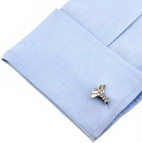 img 1 attached to 💼 Stylish and Sophisticated: Doctor Caduceus Asclepius MD Cufflinks for Medical Professionals