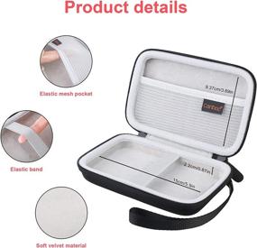 img 2 attached to Carrying Case for MacBook Air Pro Charger & iPhone 12 Pro MagSafe Charger - Black