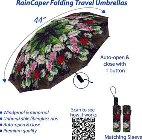 img 3 attached to 🌂 Carnations Windproof Coverage Reinforced RainCaper: Stylishly Protect Yourself from Unpredictable Weather!