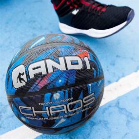 img 1 attached to Enhanced AND1 Chaos Rubber Basketball Set with Pump: Game-Ready, Official Size for Indoor and Outdoor Basketball Games