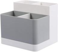 🗄️ versatile desktop storage organizer: organize your desk, office supplies, and vanity table with poeland pencil card holder box container логотип