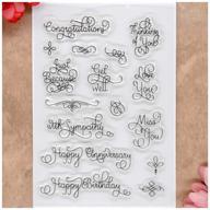 🎨 versatile kwan crafts clear stamps: perfect for card making, scrapbooking, and decorations! logo