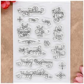 img 1 attached to 🎨 Versatile Kwan Crafts Clear Stamps: Perfect for Card Making, Scrapbooking, and Decorations!