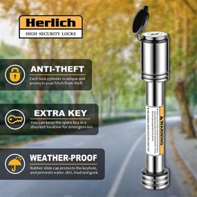 img 2 attached to 🔒 Herlich 5/8-inch Trailer Hitch Lock Pin: Secure Your 2 & 2-1/2 Inch Receivers with Anti-Theft Protection & 6 O-Rings