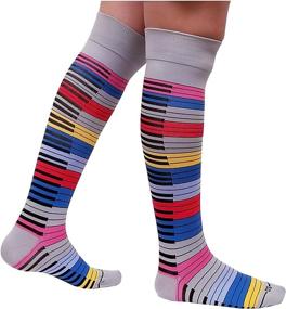 img 3 attached to 🧦 6 Pair Dr Shams Multicolored Compression Socks 9-11: Enhance Comfort & Support with 15-20mmHg Strength