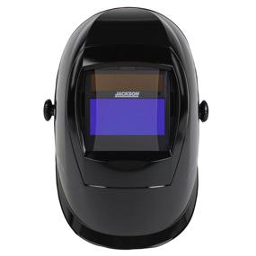 img 3 attached to Jackson Safety Lightweight SmarTIGer Variable Auto Darkening Filter Welding Helmet: Balder Technology, Torch Dancer Design, Black - Universal Size [46139]