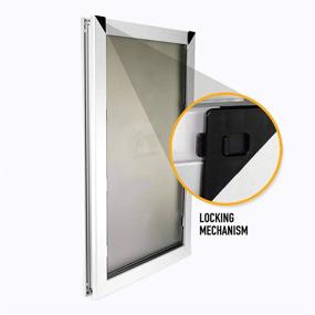 img 1 attached to 2020 Models: Highly Efficient Aluminum Dog Door with Rugged Seal Flap - Available in 4 Sizes for Every Dog - Choose Single or Dual Flap Option