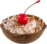 🥥 natural coconut shell dessert bowl логотип