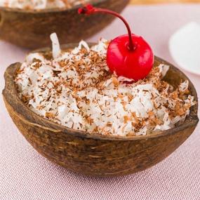 img 1 attached to 🥥 Natural Coconut Shell Dessert Bowl