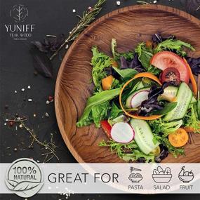 img 3 attached to 🥗 Yuniff Wooden Salad Pasta: Embrace Nature On Your Plate