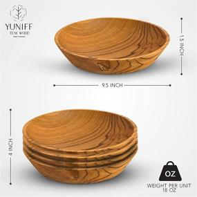 img 2 attached to 🥗 Yuniff Wooden Salad Pasta: Embrace Nature On Your Plate