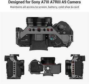 img 2 attached to 📷 Compact and Durable Camera Cage for Sony A7 III / A7R III / A9 - SMALLRIG 2918