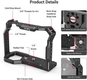 img 3 attached to 📷 Compact and Durable Camera Cage for Sony A7 III / A7R III / A9 - SMALLRIG 2918