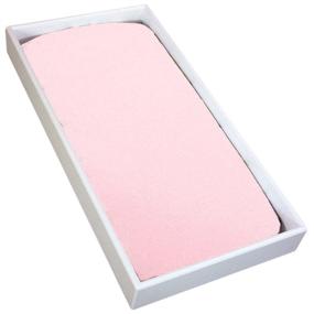img 2 attached to 👶 Kushies Changing Pad Cover for 1-inch Pad, 100% Cotton, Breathability, Made in Canada, Pink