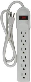 img 4 attached to ⚡ Uninex PS09S Heavy Duty Power Strip with 6 AC Outlets, Surge Protector, UL Listed, 14/3 AWG, 3 Feet Length, 1-Pack