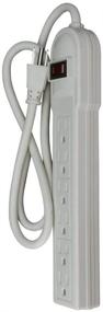 img 3 attached to ⚡ Uninex PS09S Heavy Duty Power Strip with 6 AC Outlets, Surge Protector, UL Listed, 14/3 AWG, 3 Feet Length, 1-Pack