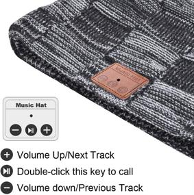 img 1 attached to 🎧 Bluetooth Beanie for Men and Women - Wireless Earphone Hat with HD Stereo Speakers, Built-in Microphone, Perfect Christmas Stocking Stuffers and Electronic Tech Gifts for Teens