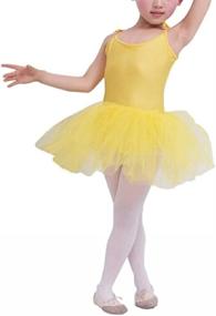 img 4 attached to 👧 Adorable Buenos Ninos Girl's Ballet Clothes: Leotard, Tutus, Dance Dress, Tights, Skirts - Perfect Kids Toddler Costume Clothing