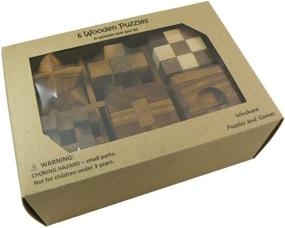 img 2 attached to 🎁 Wooden Puzzle Gift Set: Exquisite Woodwork to Challenge and Delight