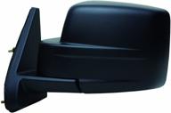 🚙 jeep patriot gtp fit system driver side mirror - textured black, foldaway, manual model logo