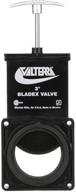 🚽 valterra-t1003vpm bladex 3-дюймовый корпус мусорного клапана: металлическая ручка, безбарьерный мусоровод для домов на колесах / кемперов / трейлеров - черный логотип