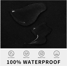 img 1 attached to 📺 Waterproof Outdoor TV Cover - 24 inches, Fully Covered TV Protector for Most TV Mounts, Weatherproof, Easy-Going with Free Cleaning Cloth - Black