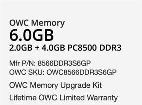 img 3 attached to OWC 6GB (2GB + 4GB) PC8500 DDR3 1066МГц SO-DIMM-память, совместима с Late 2008