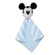 🐭 lambs & ivy disney baby mickey mouse lovey blue/white plush security blanket: comfort, style, and safety combined logo