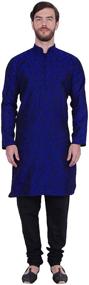 img 4 attached to Jacquard Pyjama Indian Clothes Maroon Men's Clothing
