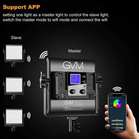 img 2 attached to RGB LED Video Light Kit - GVM 800D with APP Control for Better Photography Lighting. 1 Pack with 8 Scene Lights, 3200-5600K CRI 97 LED Panel Light for YouTube Studio, Video Shoots, and Portraits